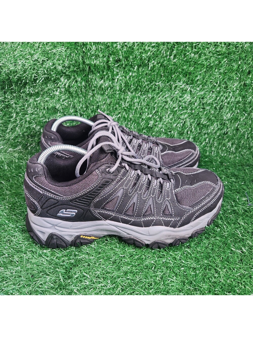 Skechers After Burn M Fit 2.0 Men 11 WW Extra Wide Black Hiking Trail Shoe